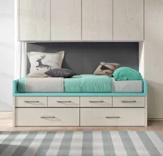 Nido con cuatro cajones y dos contenedores con bañera de perfil bajo 2