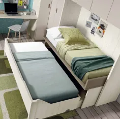 Compacto de perfil bajo con dos cajones de cierre amortiguado 2