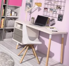 Escritorio moderno largo 147 cm. 2