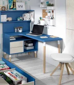 Escritorio moderno en L orientación izquierda