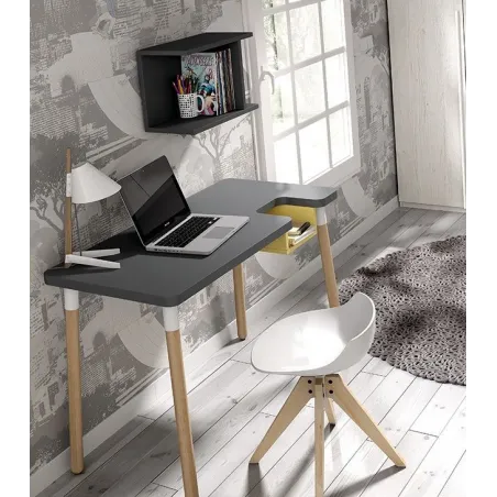 Escritorio con cubeta