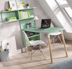 Dormitorio juvenil con escalera de cajones 2