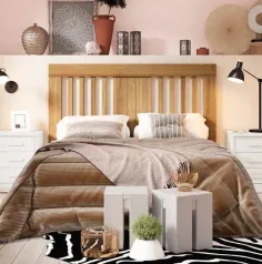 Cabecero colonial Barras matrimonial