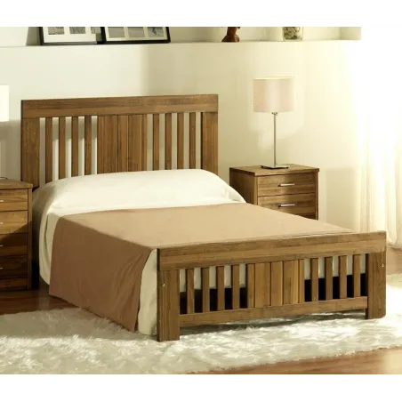 Cama Coral Barras colonial madera maciza