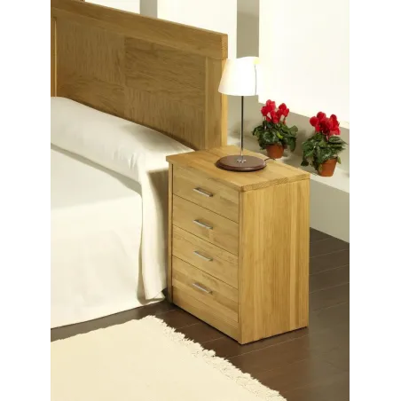 Mesita 4 cajones Nova madera maciza