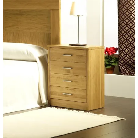 Mesita 4 cajones Nova madera maciza