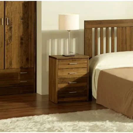 Mesita 4 cajones Nova madera maciza