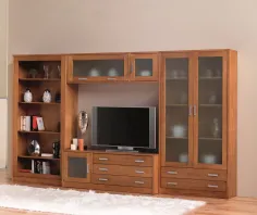 Modular de salón en madera Natura 2