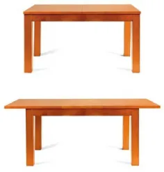 Mesa extensible central madera maciza Nova