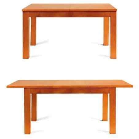 Mesa extensible central madera maciza Nova