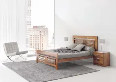 Dormitorio Listones madera maciza serie Maya