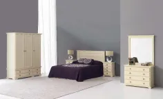 Dormitorio Maya clásico contemporáneo con armario