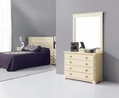 Dormitorio Maya clásico contemporáneo con armario 2