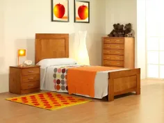Juvenil Nova madera de pino con cama