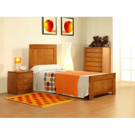 Juvenil Nova madera de pino con cama