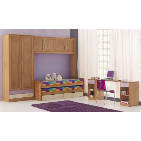 Juvenil moderno Nova con puente en madera de pino