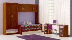 Juvenil moderno Nova con puente en madera de pino 2