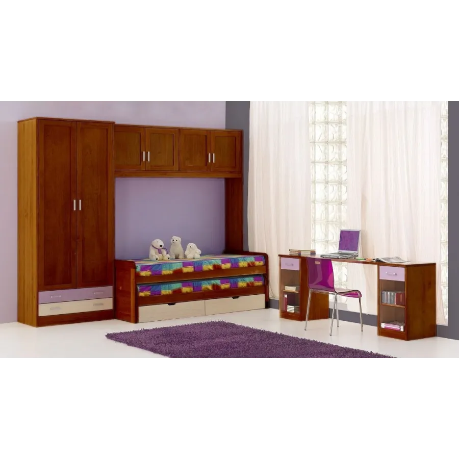 Juvenil moderno Nova con puente en madera de pino