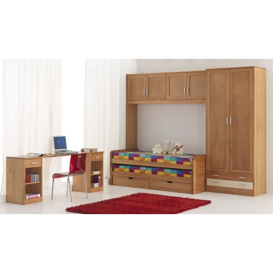 Juvenil moderno Nova con puente en madera de pino