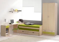 Juvenil moderno madera con armario