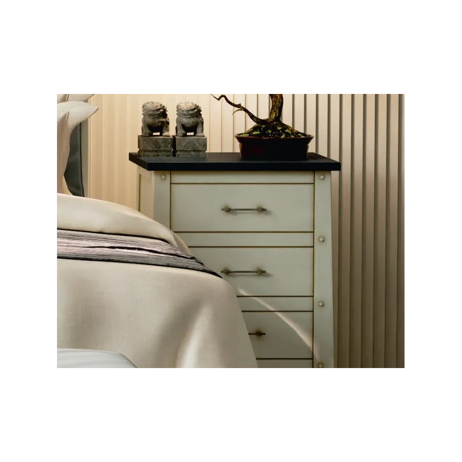 MESITA DE NOCHE RUSTICA 3 cajones en MUEBLEDESCANSO.COM