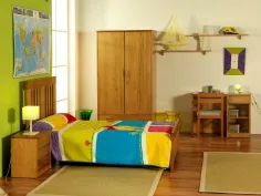 Dormitorio juvenil Barras colonial con armario 2