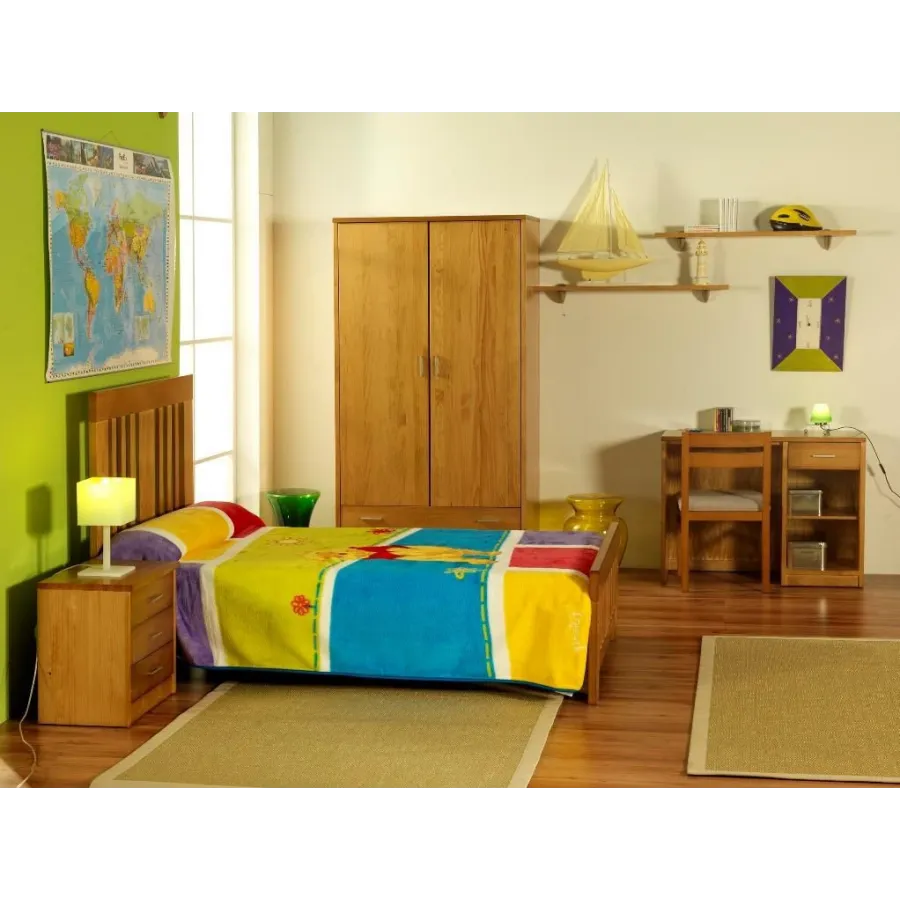 Dormitorio juvenil Barras colonial con armario