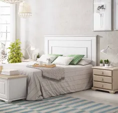 Cabecero modelo Maya de diseño clásico contemporáneo madera maciza 2