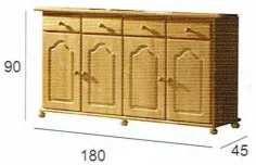 PLATERO MADERA 2 MEDIDAS 2