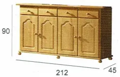 PLATERO MADERA 2 MEDIDAS 2