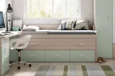 Cama compacta Lolipop con cajones gran capacidad