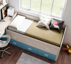 Cama compacta Lolipop con cajones gran capacidad 2