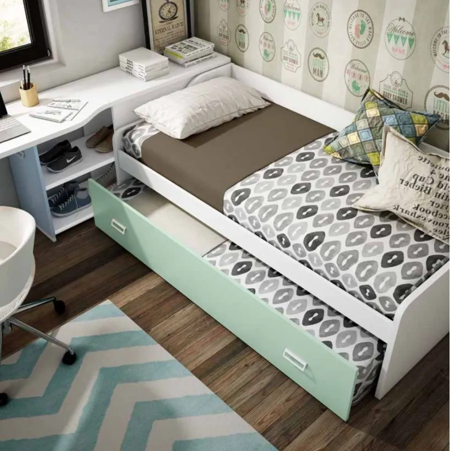 Cama nido con cama de arrastre