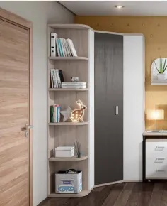 Armario rincón con terminal zapatero