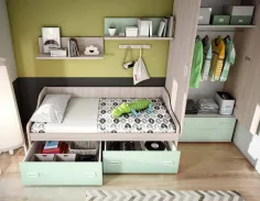 Dormitorio juvenil Lollipop con cama compacta 2