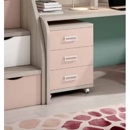 Mesita noche con cajones gran capacidad