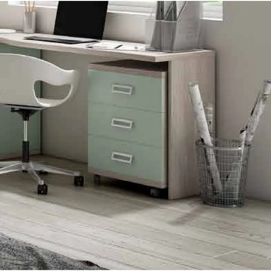 Mesita noche con cajones gran capacidad