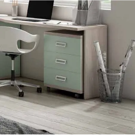 Mesita noche con cajones gran capacidad