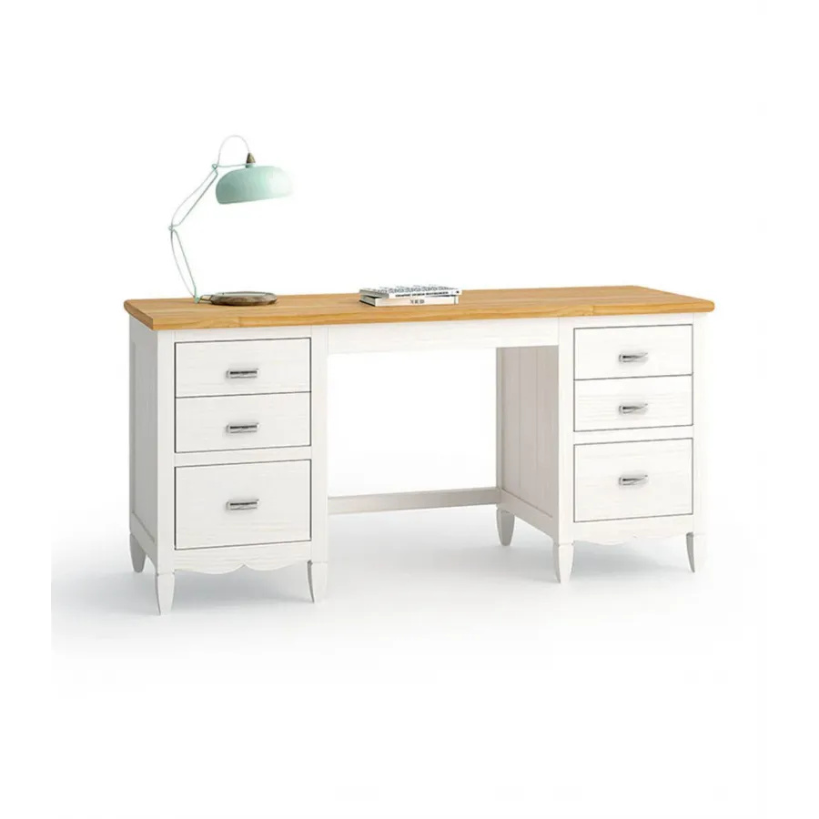 ESCRITORIO AMBERES GRUPO SEYS CON DOBLE CAJONERA