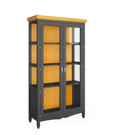 VITRINA DOS PUERTAS LARGAS COLONIAL AMBERES