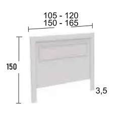 Cabecero para dormitorio clásico colección Parma 2