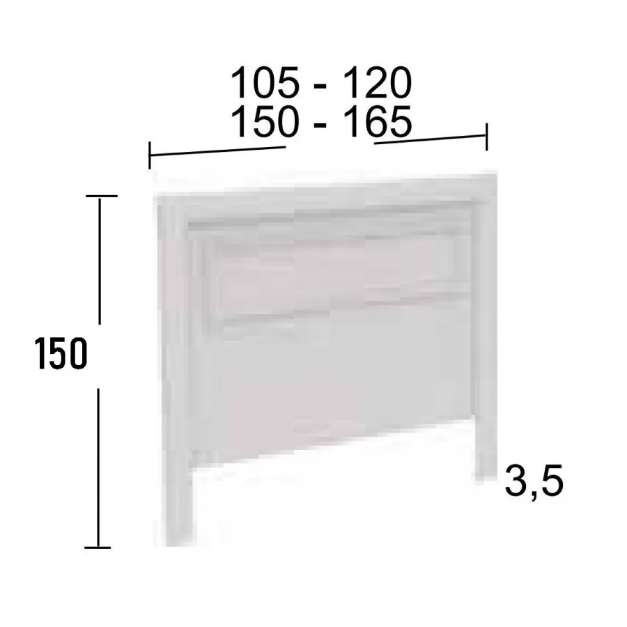Cabecero para dormitorio clásico colección Parma