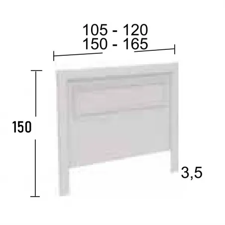 Cabecero para dormitorio clásico colección Parma