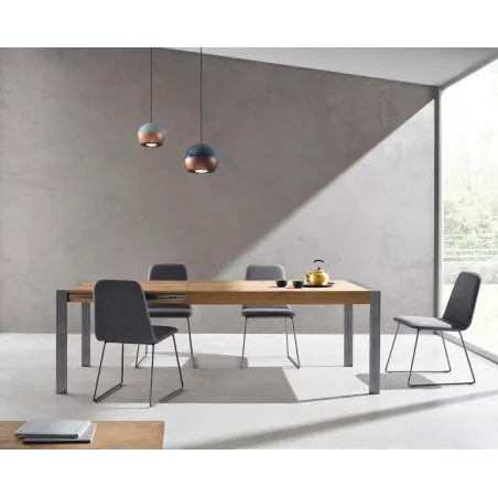 Mesa Tema madera con 2 extensibles