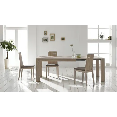 Mesa con doble extensible de carro Évora Melamina