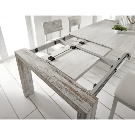 Mesa con doble extensible de carro Evora