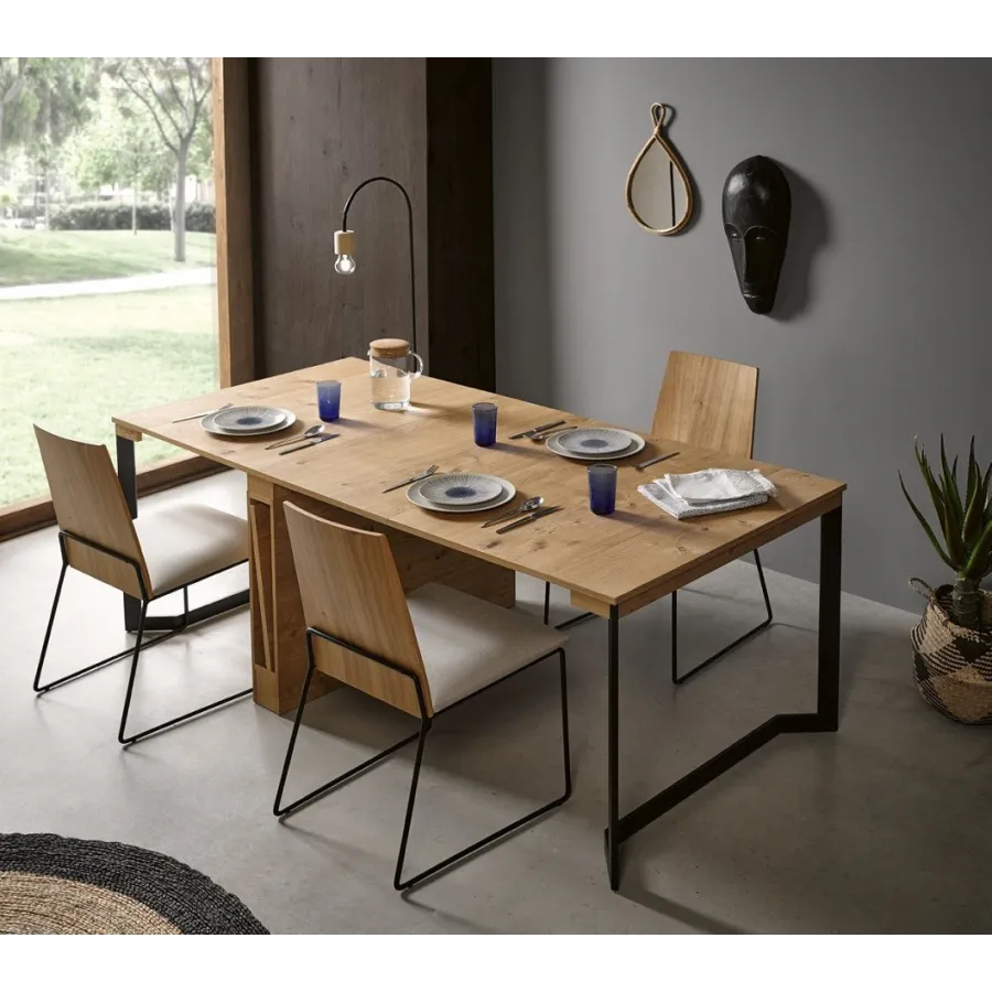 Mesa consola modelo Lika de Pemi con 4 extensibles