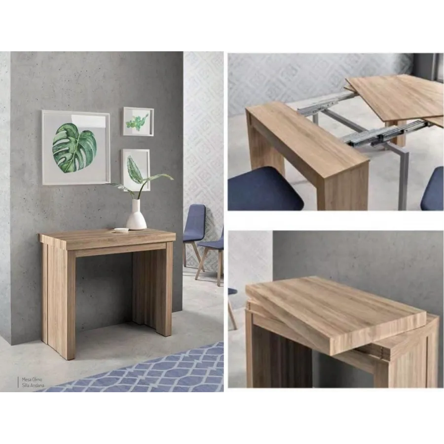 Mesa consola modelo Lumier de Pemi cuatro extensibles