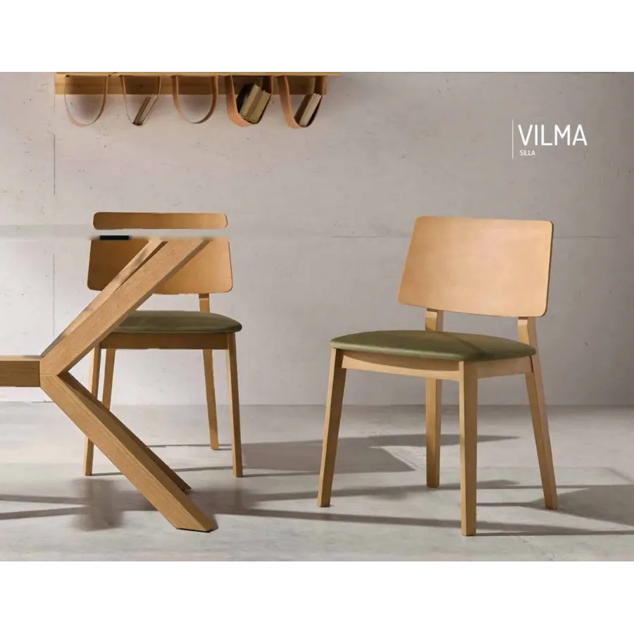 Silla respaldo bajo Vilma