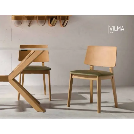 Silla respaldo bajo Vilma